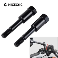 nicecnc mirror extensions kit 2 higher for harley davidson sportster 833 1200 fat boy road king cvo tour glide softail 84 2018