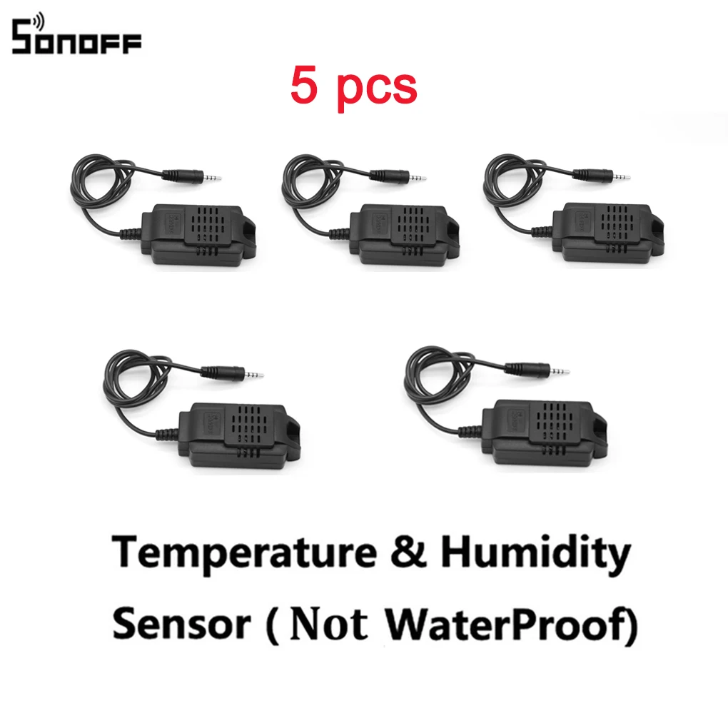 SONOFF 5 шт. TH16 TH10 WiFi умный переключатель AM2301 датчик температуры и влажности DS1820 водонепроницаемый датчик температуры влажности - Комплект: 5PCS Si7021