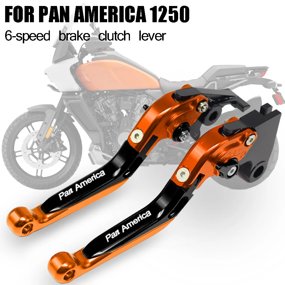 Motorcycle parts CNC 6-speed adjustable retractable foldable brake clutch lever FOR Harley PAN AMERICA 1250 PAN AMERICA 1250S 20