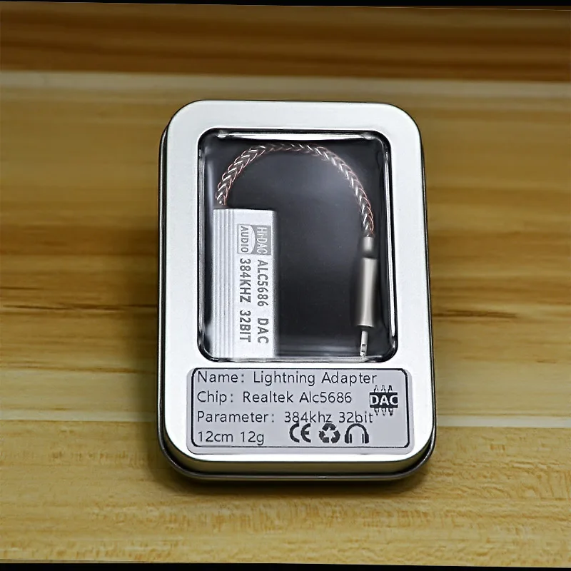 Адаптер для наушников Apple lightning/3 5 мм 384 кГц 32 бита | Электроника