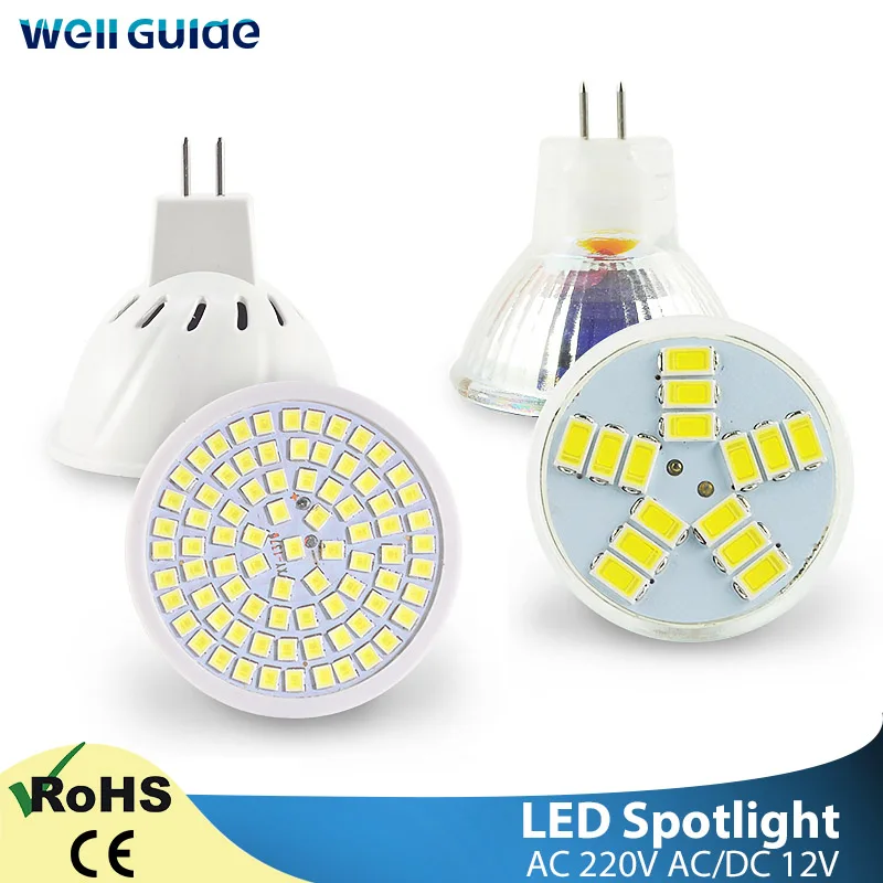 Светодиодный MR16 LampSpot светильник MR11 6 Вт переменного тока/DC12V 220V 240V лампы