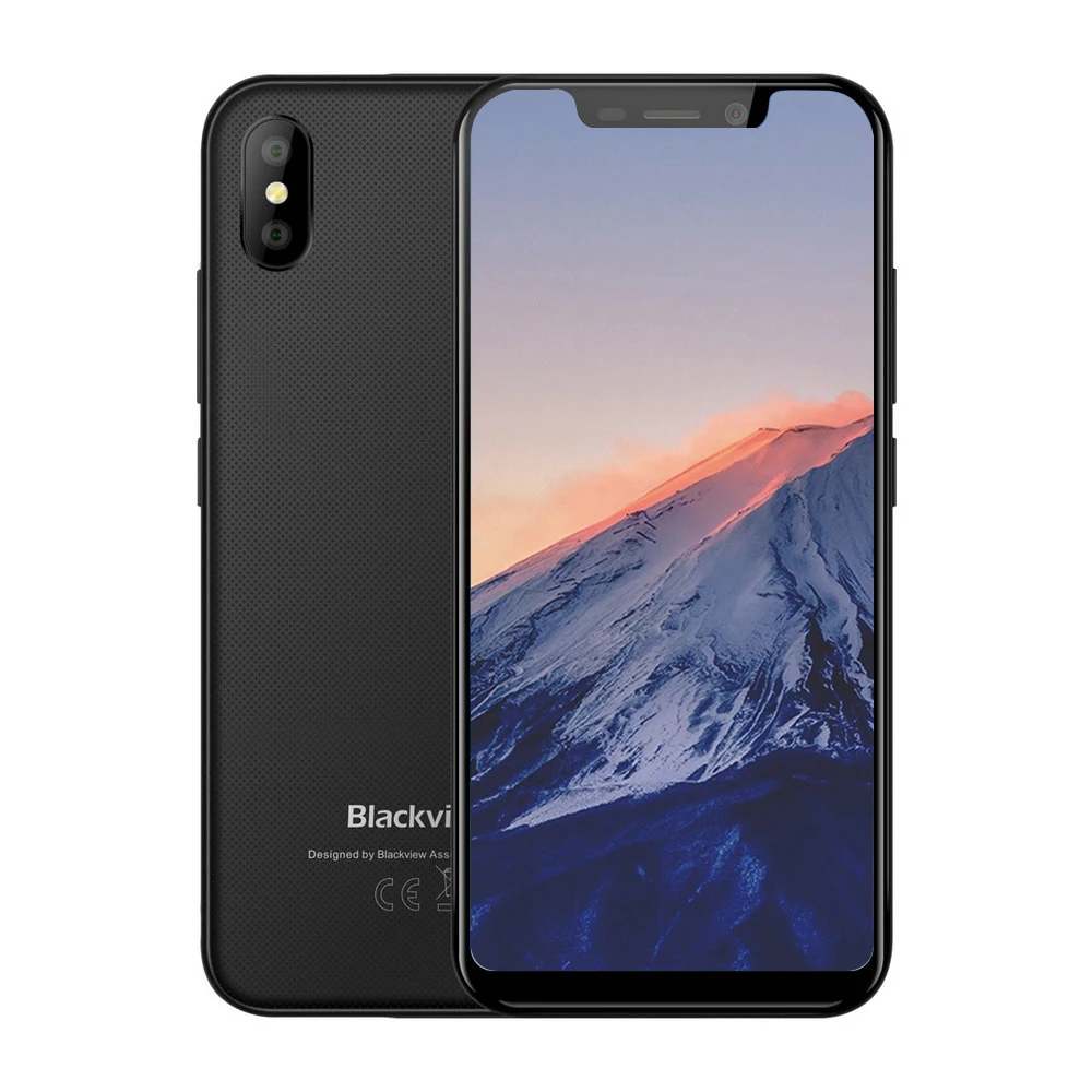 black Blackview A30 5," смартфон ГБ 2 ГБ+ 16 Гб MTK6580A четырехъядерный 19:9 полный экран Android 8,1 Dual SIM Face ID мобильный телефон 3G - Цвет: black