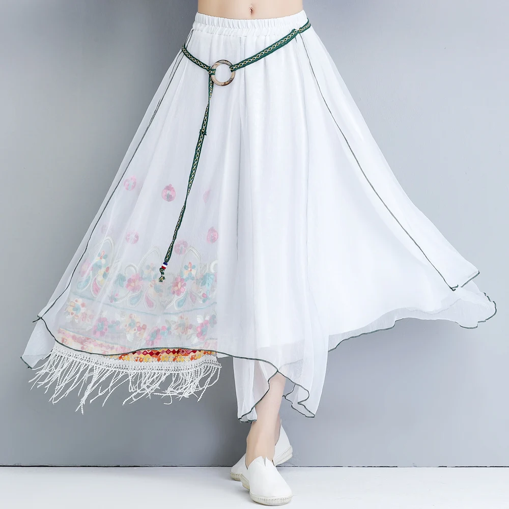 Женская блузка для девочек Весенняя Этническая с расклешенными рукавами и