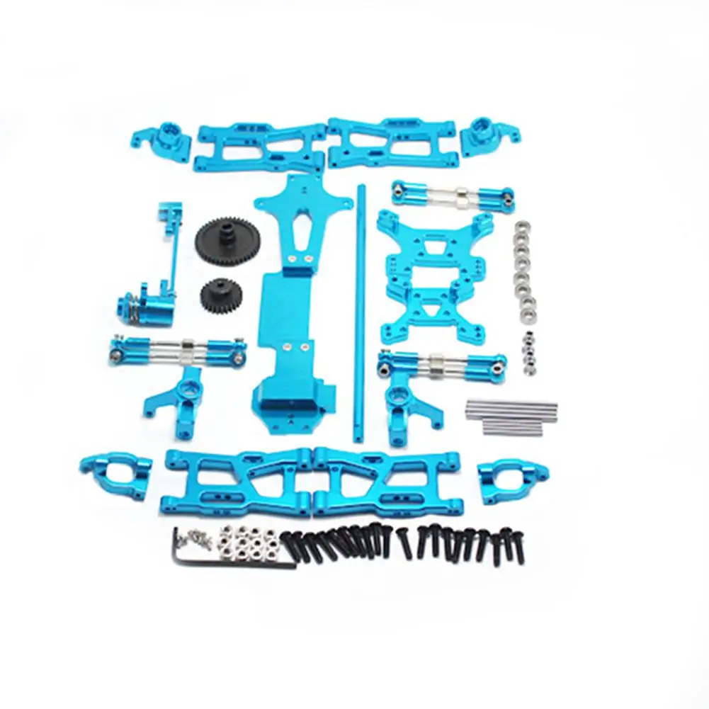 

Metal Steering Swing Arm Base C Rear Hub Seat Gear Assembly Upgrade Parts for WLtoys 144001 1/14 RC Car Vehicle Models