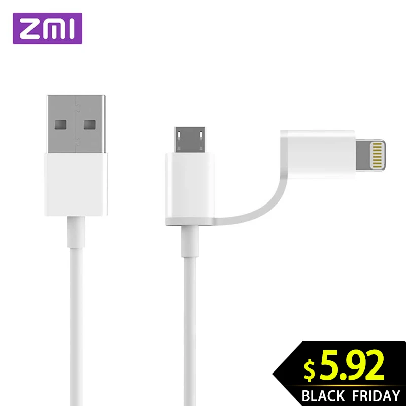 ZMI 2 в 1 Micro usb type-C кабель для быстрой синхронизации и быстрой зарядки данных type C кабели для зарядки для huawei samsung LG