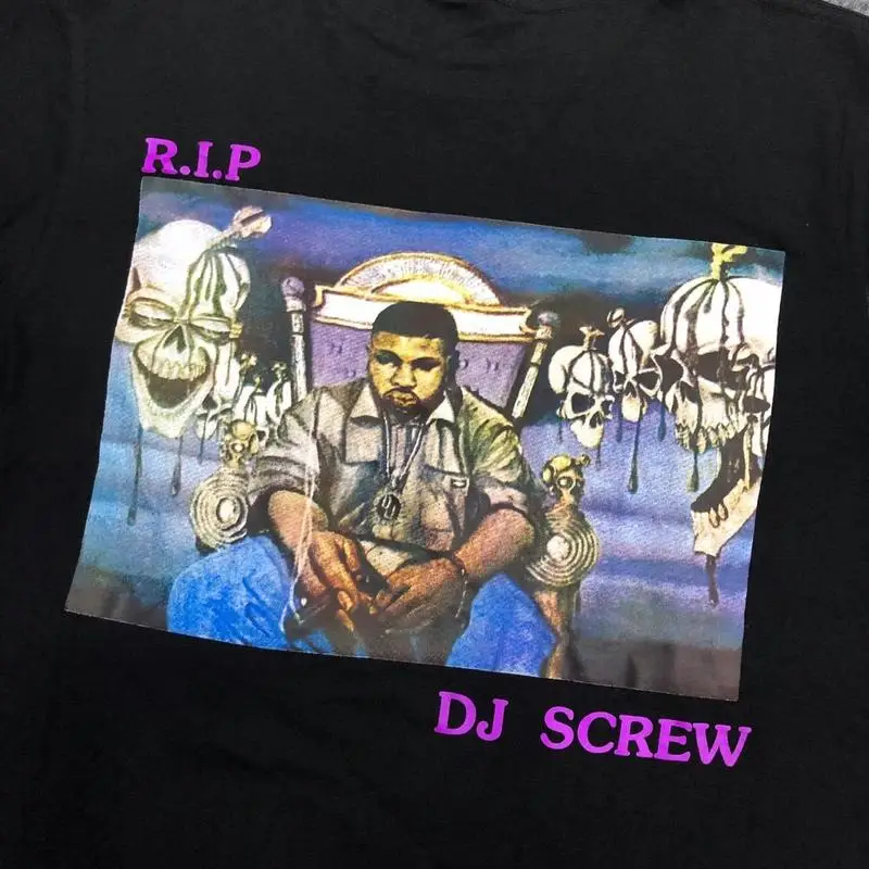 19ss Astroworld RIP DJ винтовые футболки для мужчин и женщин уличная одежда хип хоп Канье Уэста топы Тревиса Скотта