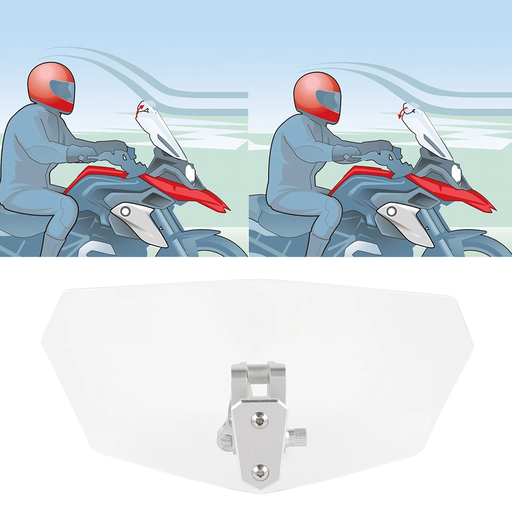 Регулируемый защелкивающийся экран на лобовое стекло для мотоциклов KTM BMW Aprilia