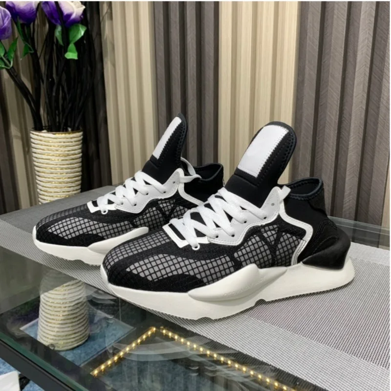 

Fashion Men's Women's Mixed Colors Letter Printed Mesh Lace Up Platform Couples Casual Low Top Trainer Running Sneakers Shoes