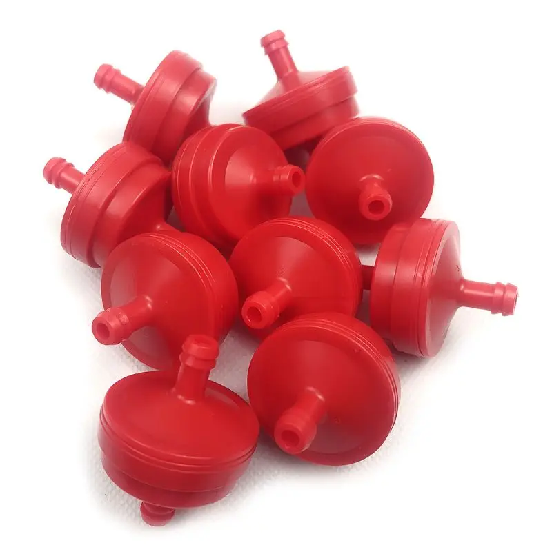 

X5QB 10pcs Lawn Mower 1/4" Inline Gas Fuel Filter for Briggs Stratton 298090 298090S Toro 42-5240