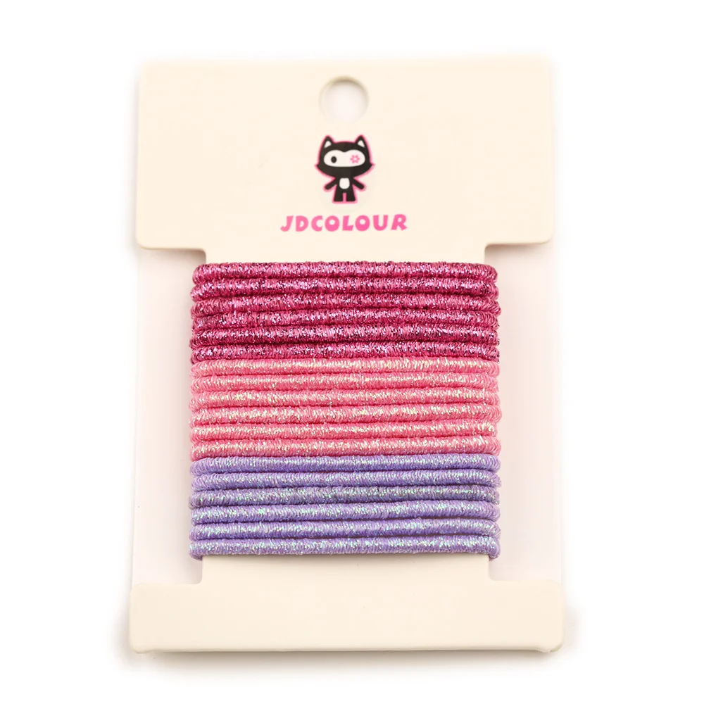 18 шт./компл. блестящая эластичная резинка для волос шириной 2 мм маленькая Детские