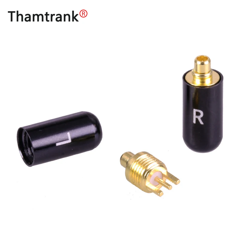 2 шт./1 пара энтузиастов Jack L/R MMCX черные/Серебристые наушники с контактным разъемом