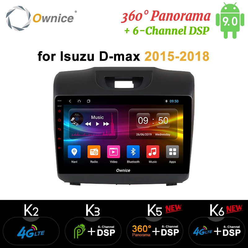 9 дюймовый Ownice k3 k5 k6 Android 0 для CHEVROLET S10 ISUZU D MAX 2015 2018 автомобильный DVD плеер радио Navi 360