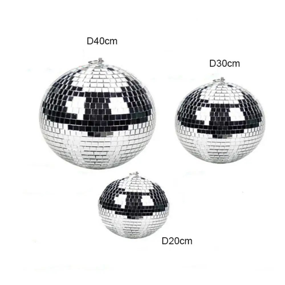 D20cm D25cm D30cm D35cm D40cm D50cm сценический зеркальный шар с мотором стеклянный вращающийся
