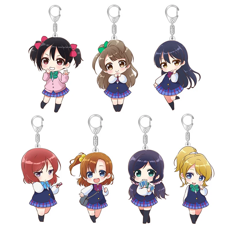 Брелок для ключей с милым аниме Love Live косплей Кодори минами Хонока Kousaka Ayase Eli Yazawa