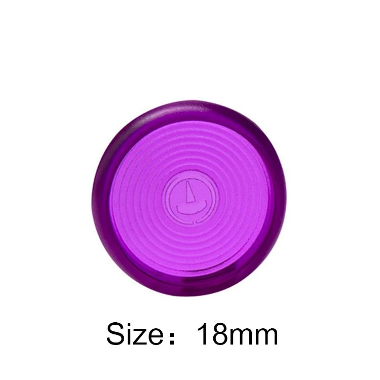 18mm Purple 10 шт. 18/24/28 мм Цветной закругленная обвязка диск DIY записная книжка свободное раздвижное кольцо дуги книга Пряжка обруч кольцо для переплета канцелярские принадлежности - Цвет: 18mm Purple