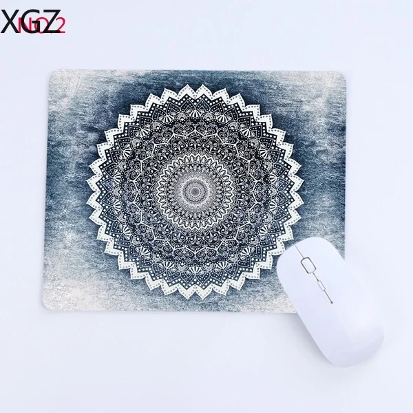 Коврик для мыши XGZ резиновый стильный коврик с рисунком мандалы в богемном стиле
