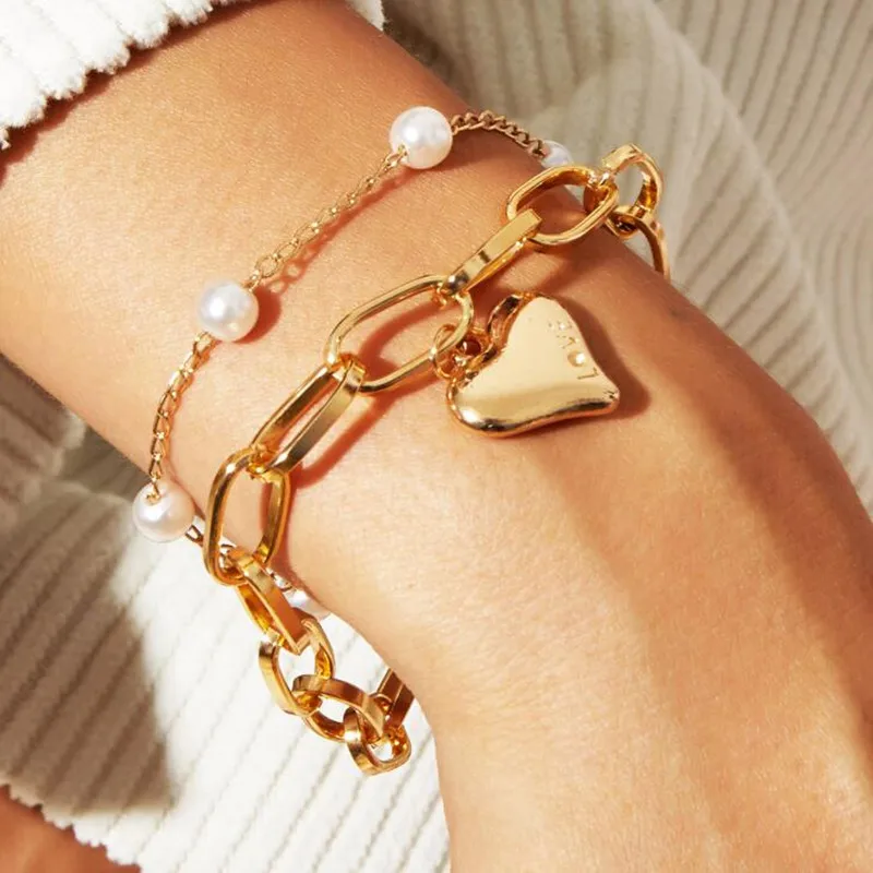 DIEZI панк бренд пара твист золотой серебряный цвет браслеты браслет для женщин