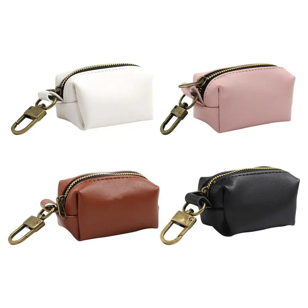 

Dog Poop Bag Dispenser PU Leather Pouch Pet Cat Pick Up Poop Bag Holder Waste Bags Organizer Travel Outdoor Dog Waste Bag