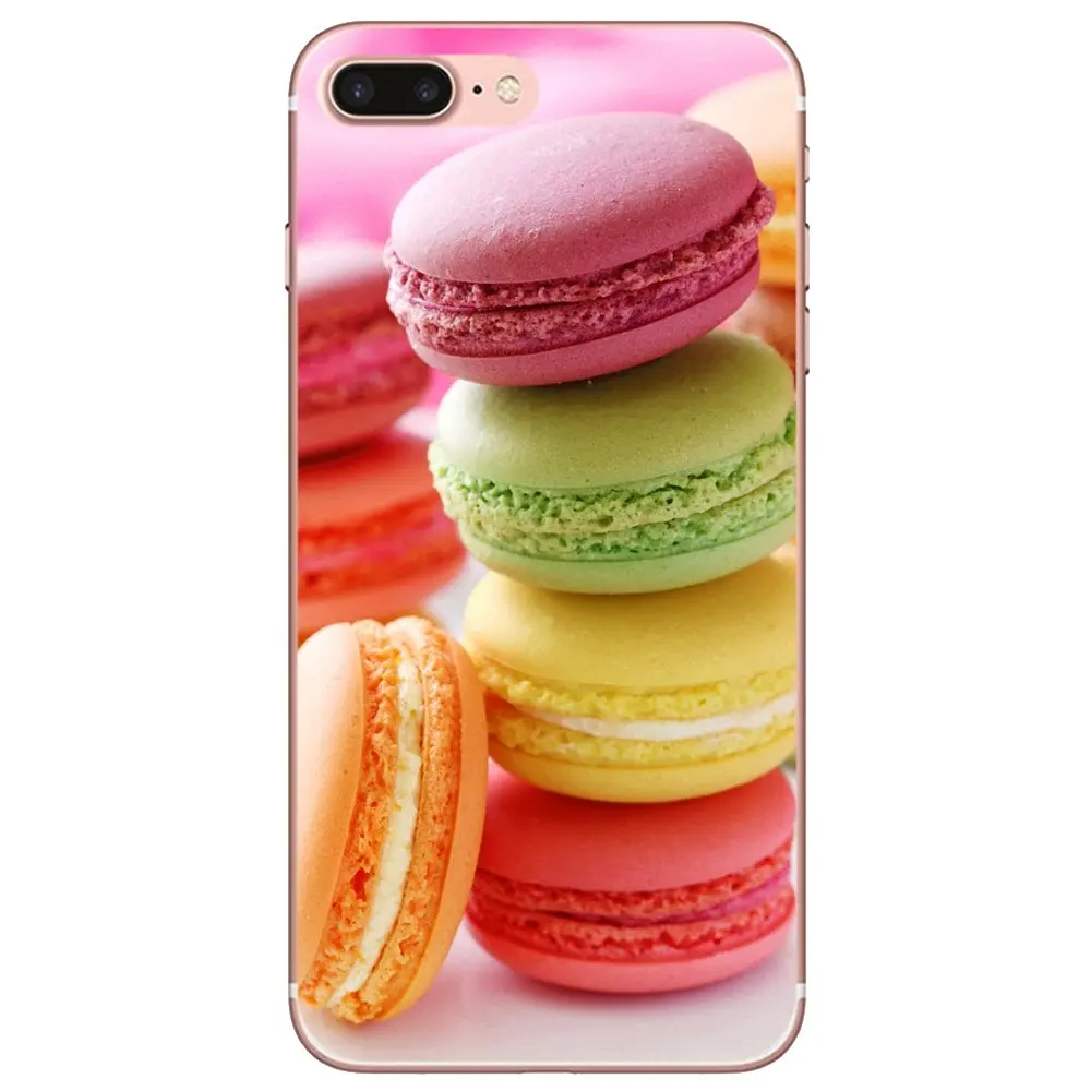 Мягкий чехол для iPhone 10 11 12 13 Mini Pro 4S 5S SE 5C 6 6S 7 8 X XR XS Plus Max 2020 с десертом мороженое ладюре Макаронс.