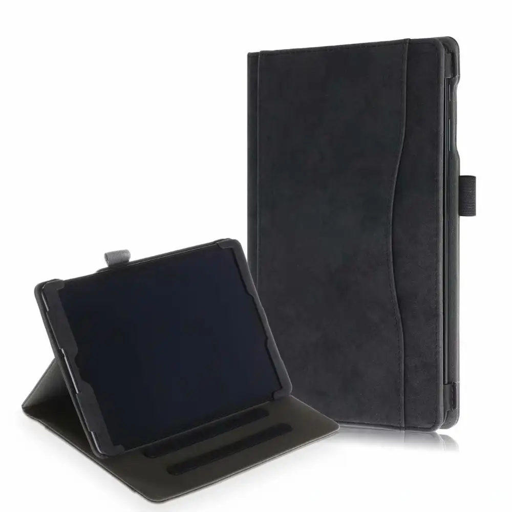 PC-NKQC-Black Для Samsung galaxy tab a sm-t510 sm-t515 t510 t515 чехол для планшета pu кожаный чехол для galaxy tab a 10," Чехол+ пленка+ ручка - Цвет: PC-NKQC-Black
