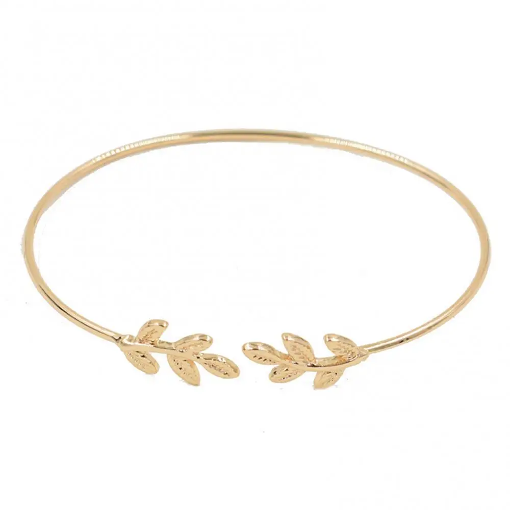 

SANWOOD Adjustable Women Leaves Cuff Women Bracelet Delicate Leaf Open Bangle Bracelet Delicate Leaf Open Bangle Bracelet Gift
