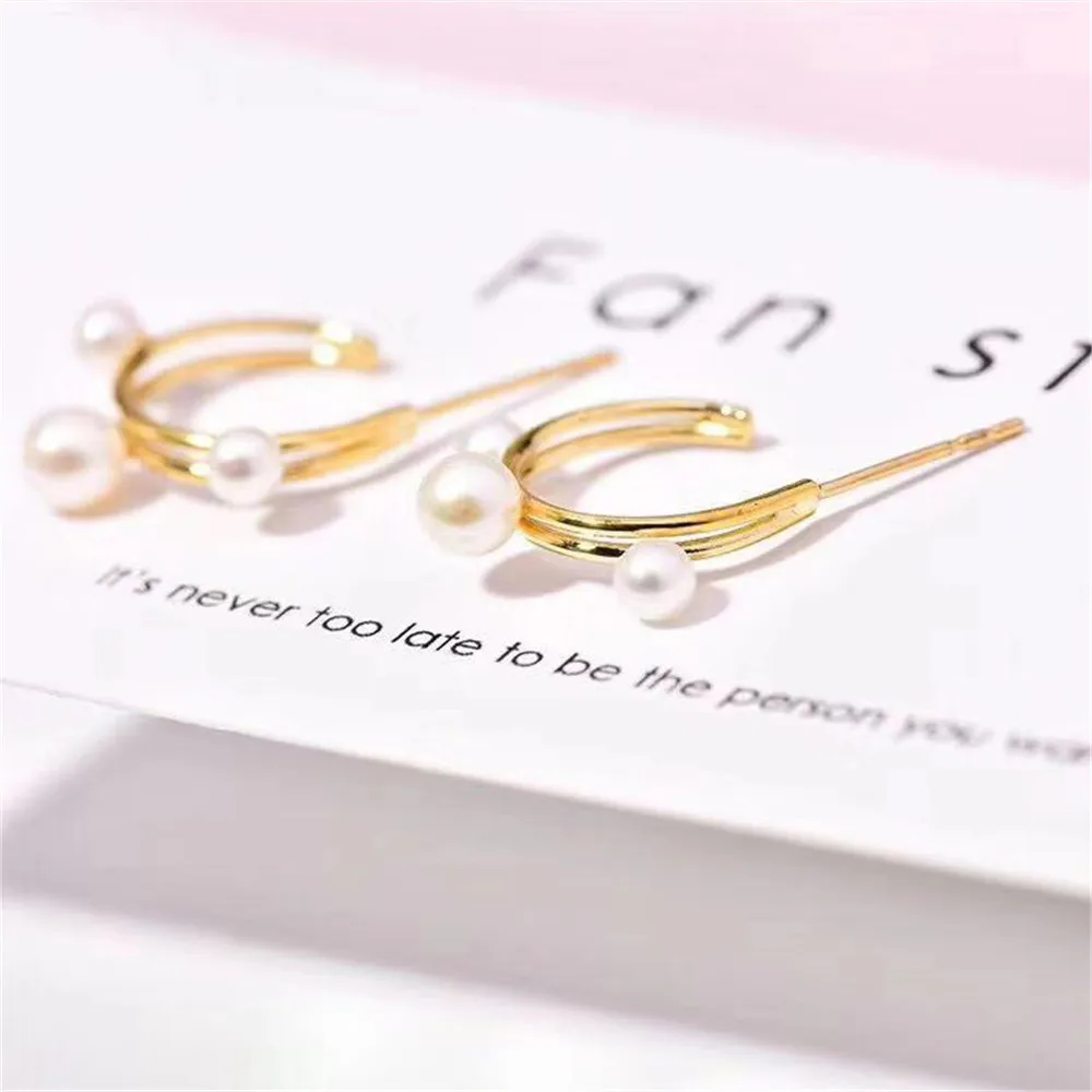 

Пустая подставка для ушей из серебра 925 пробы с жемчугом