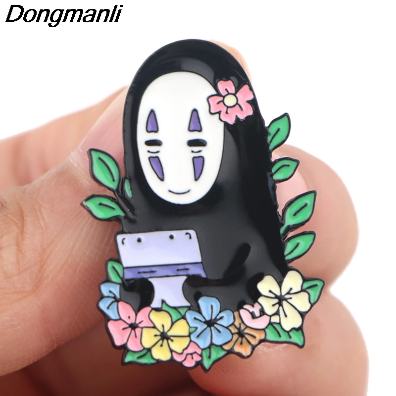 P3169 Dongmanli металлические эмалевые булавки и броши в форме Маски Аниме Specter для