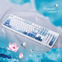 mechanical gaming keybaord pbt dye sublimation keycaps usb wired gamer keyboard cherry orignial mx switch for pclaptop gift