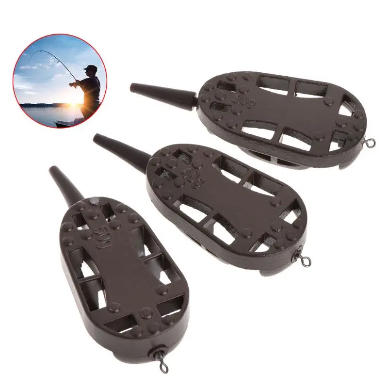 Рыболовная приманка фидер клетка из цинкового сплава 30 г/40 г/50 г леска с