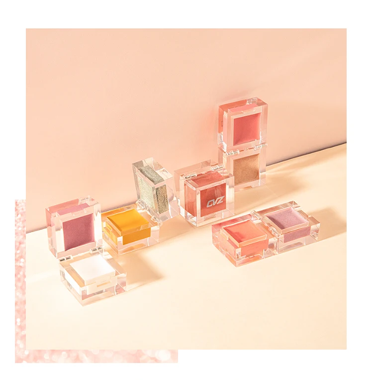 1 шт. CVZ кубик льда двухцветные глянцевые Румяна все-в-одном многоцелевые обрезки