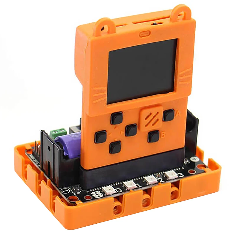 Макетная плата совместима с Micro:Bit Graphic Scratch3 Programming Python (оранжевый) | Компьютеры и