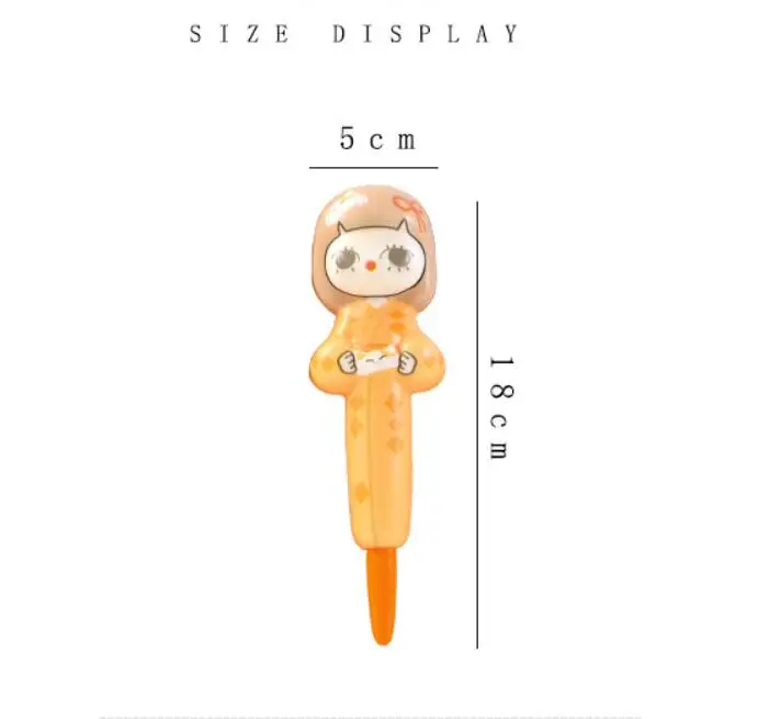

14 pcs/lot Kawaii Kimono Girl Decompression Gel Pen Cute 0.5mm Sponge Neutral Pen School writing Supplies Promotional Gift