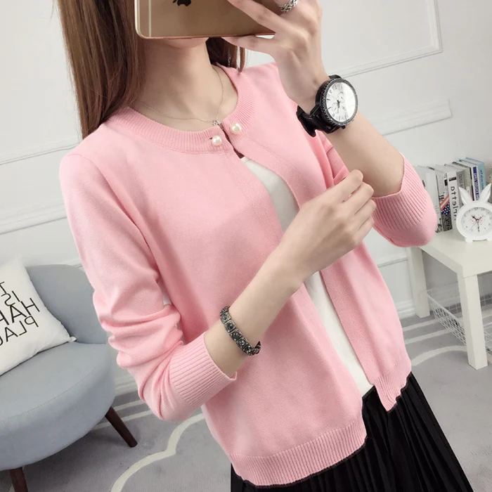 

Early autumn of 2020 new knitted sweater women cardigan thin short jacket 100-band sweater with small shawl sunscreen