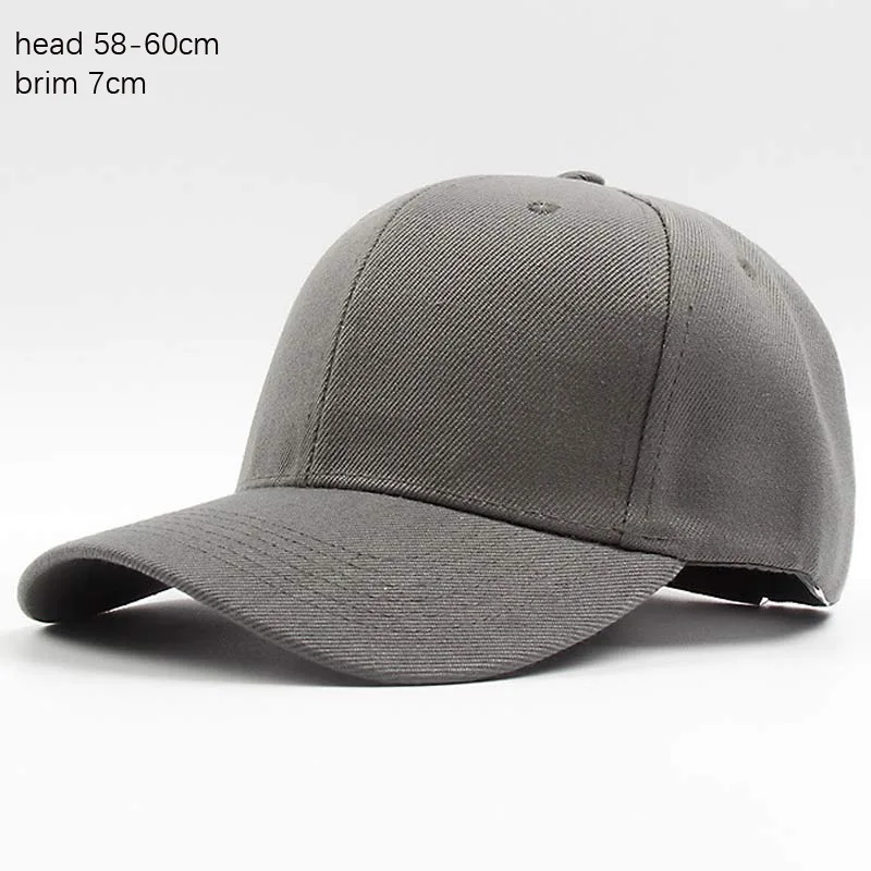 Бейсболка с 6 вставками для мужчин и женщин регулируемая однотонная саржевая