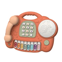 2019 new multifunctional piano phone drum toy music hand drum children early education toys