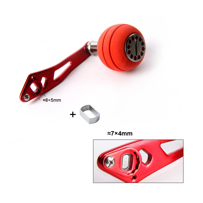 LETOYO DSH003Metal Single Rocker EVA ручка для DAIWA катушка SHIMANO отверстие Размеры 8*5/7*4 мм тонкой