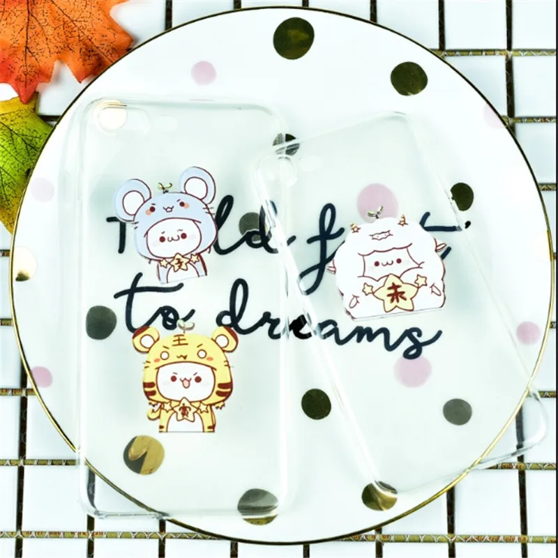 1 шт. мультфильм аниме китайского зодиака значки на одежду акриловые Значки