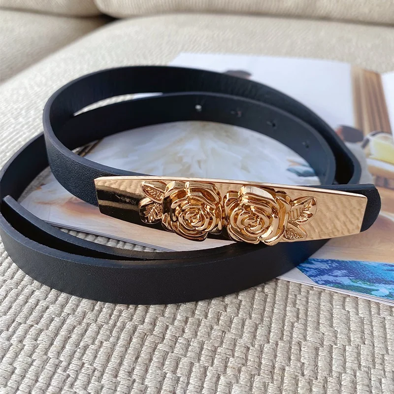 

Women Genuine Leather Belt Women'sBelt for Female Strap Casual All-match Ladies Adjustable Belts Designer High Quality 3.5 Cm