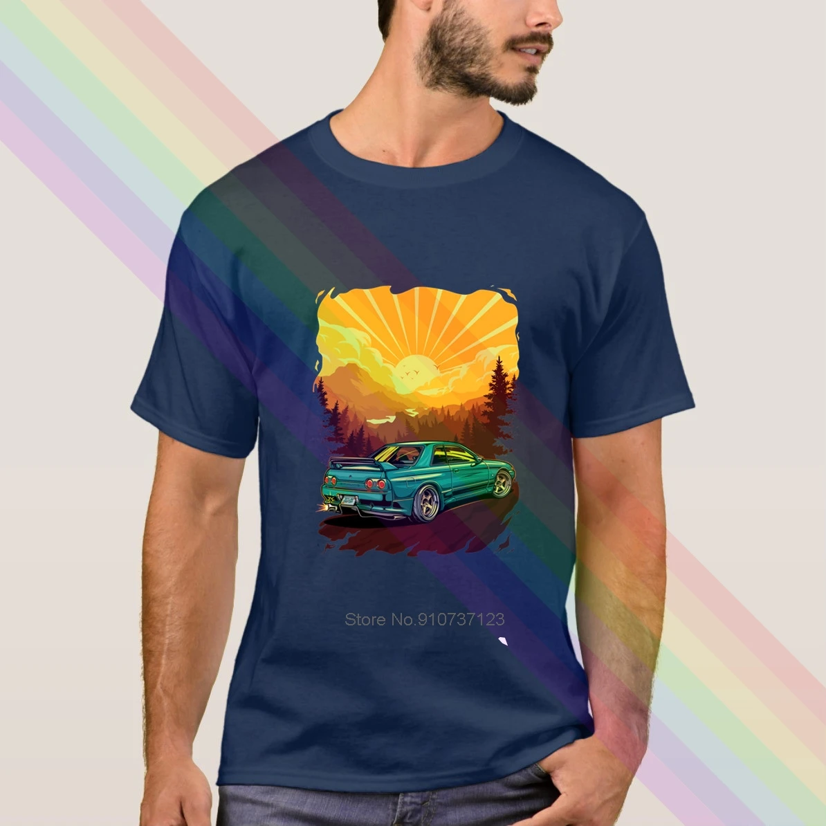 Классическая черная футболка с логотипом Nissan Skyline новинка 2020 летняя популярная