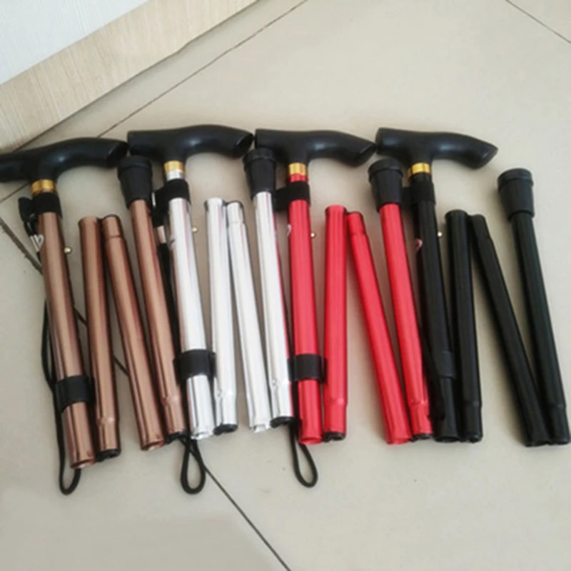 

Трость Пеший Туризм трекинговые палки след Сверхлегкий 4 регулируемая трость для похода, Алюминий сплав складные трости