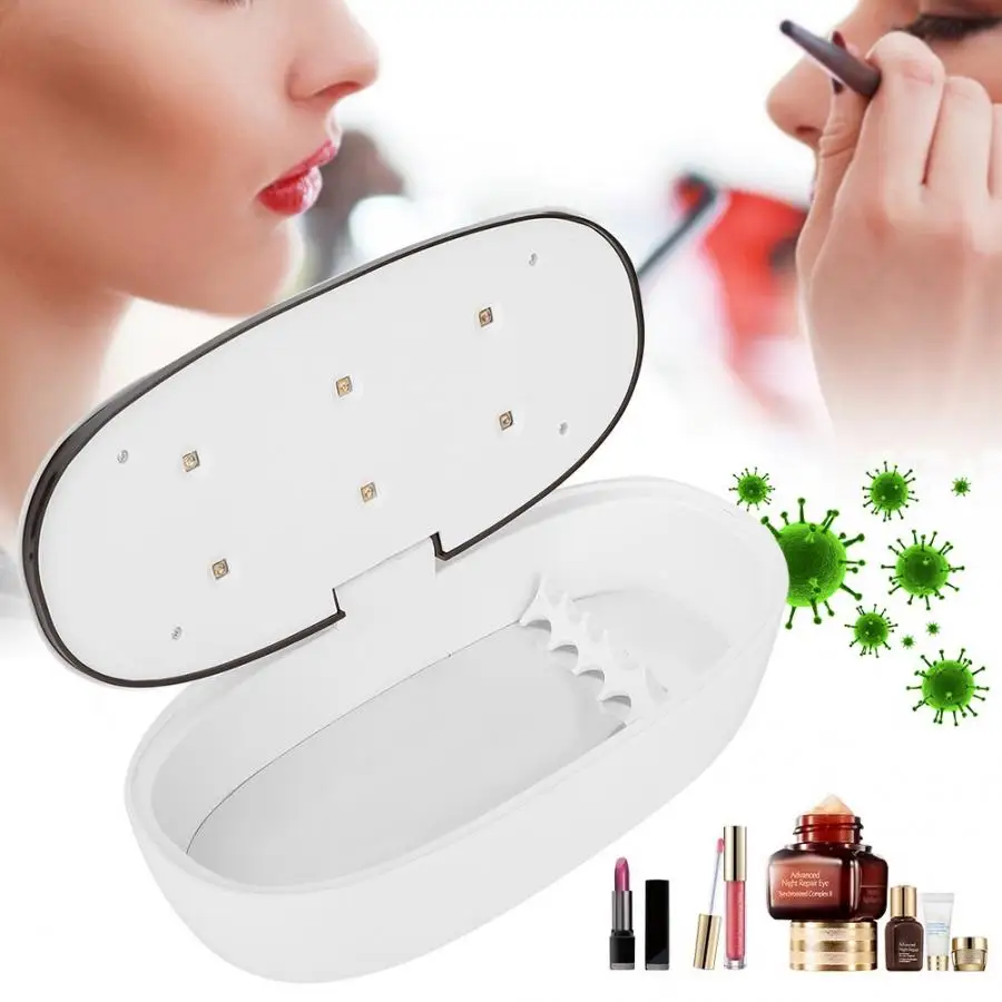 Nail Makeup Brush Sterilizer Ultraviolet Ray Disinfection Box Machine Tool Tools Manicure Vacuum Cleaner Nails Accessories | Красота и