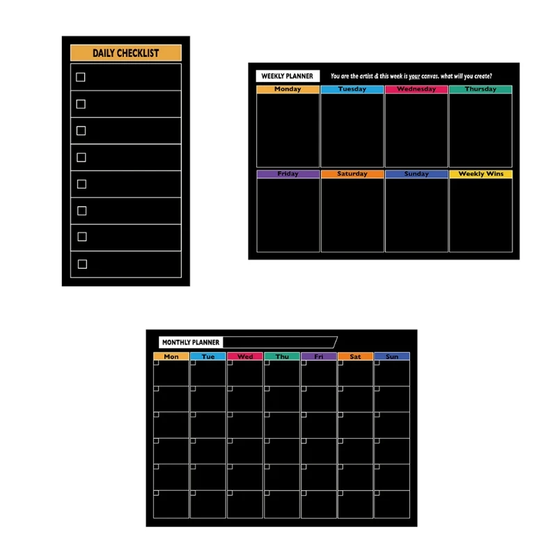 Магнитный планировщик для холодильника деревенский ежемесячный недельный доска
