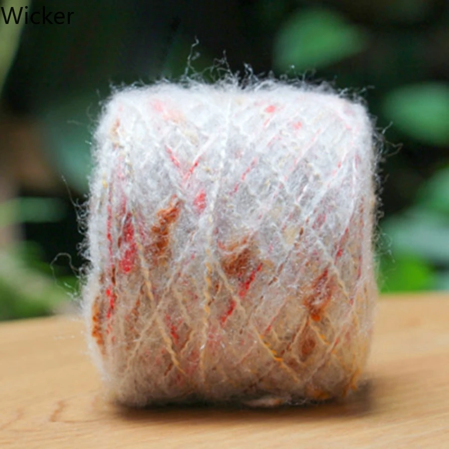 50 г разноцветная пушистая плюшевая смешанная пряжа Антистатическая тонкая