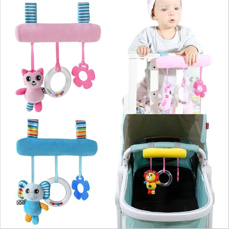 

2019 New Style High Quality Plush Doll Hanging Bed Baby Stroller Car Toys Cute Rabbit Toddler Toys Baby Rattles Rammelaars