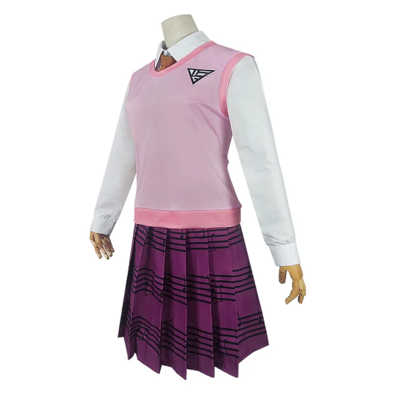 Новинка костюм для косплея Akamatsu kaede Danganronpa V3 женская форма