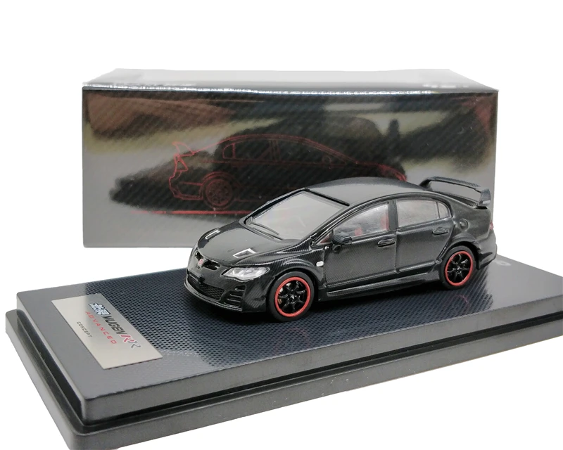 1: 64 INNO64 Honda Civic Тип Mugen RR FD2 передовая концепция 2009 черная литая под давлением модель автомобиля