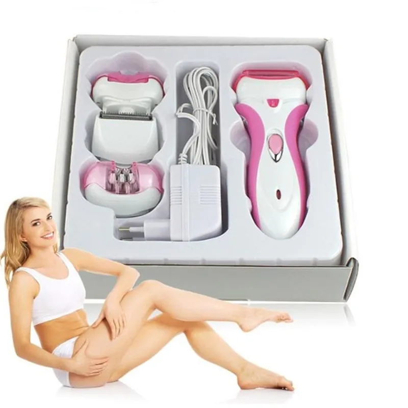 Эпилятор женский Электрический 4 в 1 бритва триммер для зоны бикини машинка