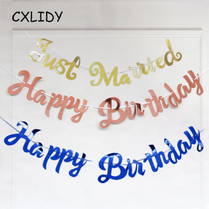 Розовое золото счастливого дня рождения платье зеркало Pull цветок сиамское