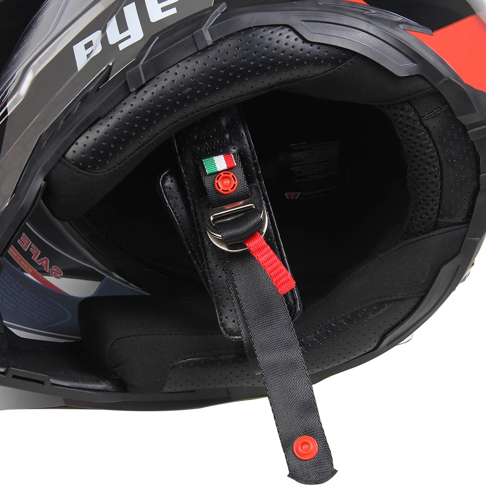 BYE moto rcycle шлем moto cross шлем casco moto rbike гоночный Мото шлем Байкер Полнолицевые Шлемы ECE DOT сертификация