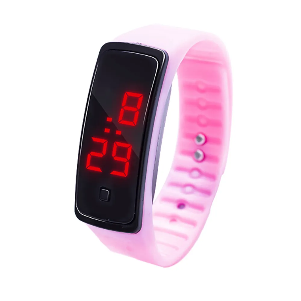 

Simple Design LED Digital Display Electronic Watch Children Student Silica Gel Band Strap Sport Watches reloj deportivo relogio